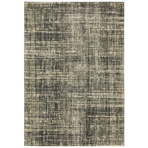Oriental Weavers Astor Area Rug - 2541M - 7'10" x 10'10" - in Charcoal/Beige - Modern Style, Stain Resistant, Family and Pet Friendly, Dining, Living Room Rug
