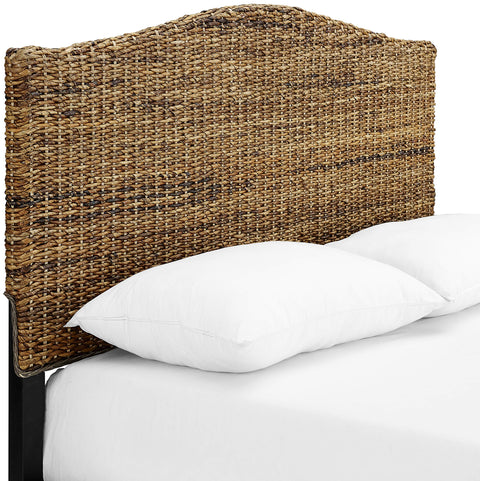 Serena Rattan Queen Headboard Banana Leaf
