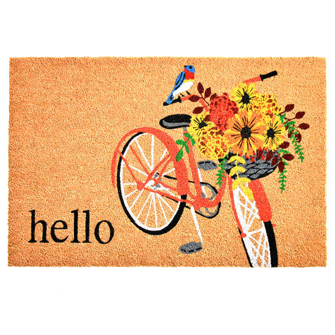 Calloway Mills Floral Bicycle Doormat (Multi, 24" x 36" x 0.60")