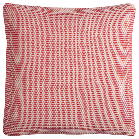Rizzy Home | T11769 | Cover Only Decorative Pillow | 22"x22" Red/Neutral/White