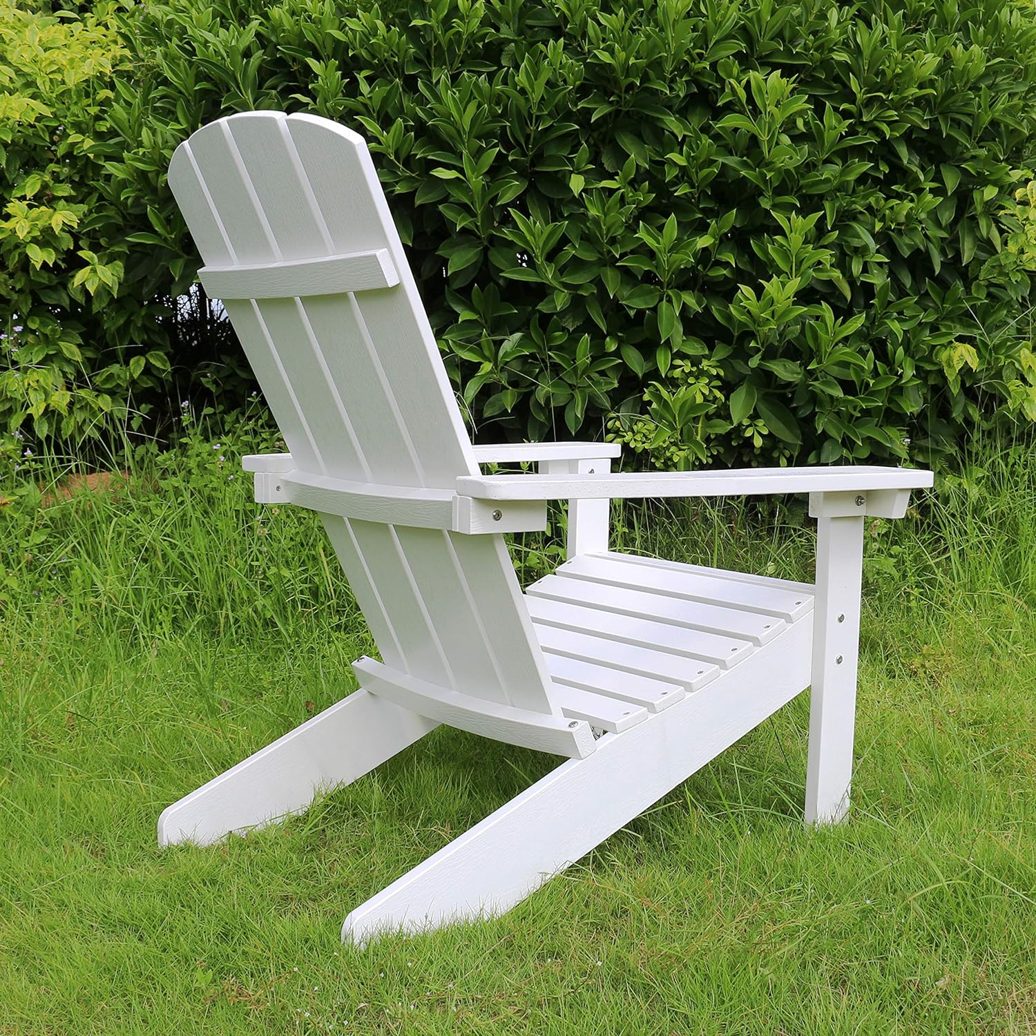 Lakeside Faux Wood Adirondack Chair, White