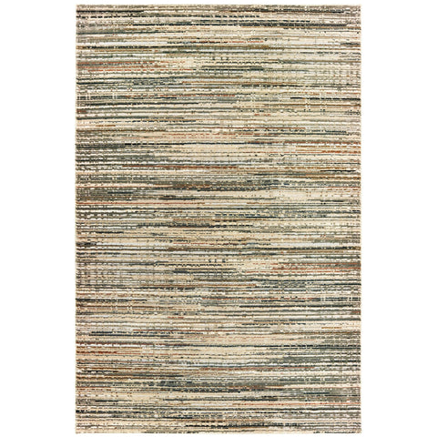 Oriental Weavers Bowen Area Rug - 1332J - 9'10" x 12'10" - in Ivory/Gold - Modern Style, Stain Resistant, Family and Pet Friendly, Family, Dining, Living Room Rug