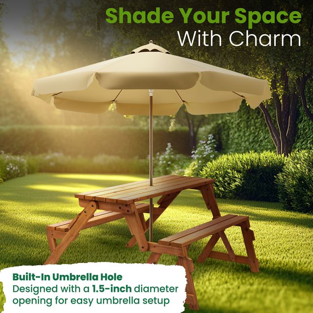 Interchangeable Picnic Table / Garden Bench