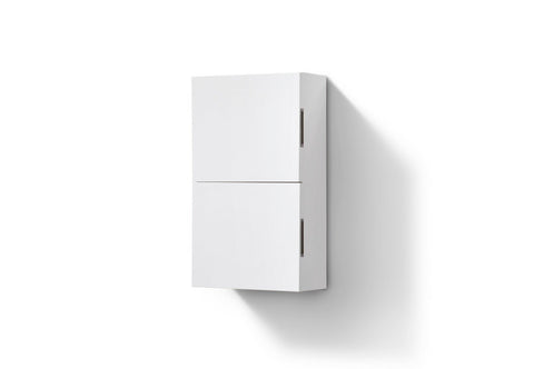 Bliss 14" Wide by 24" High Linen Side Cabinet,One Door in Gloss White Finish