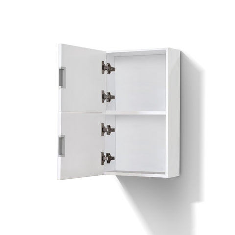 Bliss 14" Wide by 24" High Linen Side Cabinet,One Door in Gloss White Finish