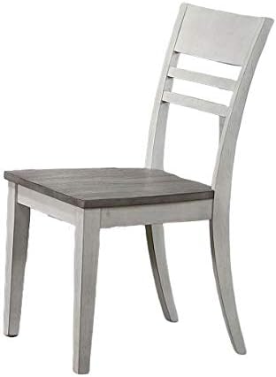 Iconic Furniture Company Chair, (Set of 2), Ash/Stormy White Antique