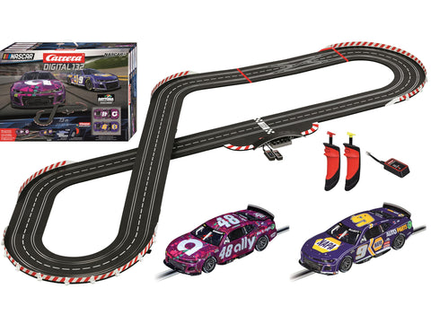 Carrera Digital 132 20030042 NASCAR Daytona Challenge 1:32 Scale Slot Car Racing Track Set - Includes Two 1:32 Scale Digital Cars & Two Speed Controllers Ages 8+