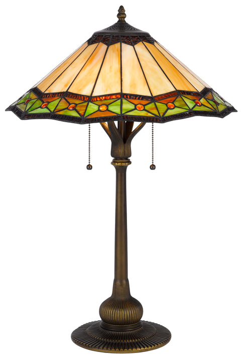 60W x 2 Armscroft tiffany table lamp