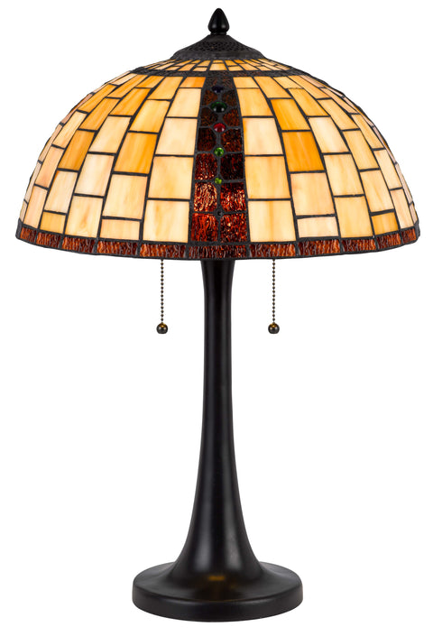 60W x 2 Whitton tiffany table lamp