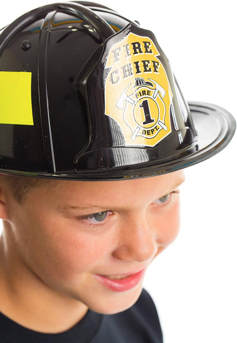 Aeromax Jr. Firefighter Helmet, Red, Adjustable Youth Size