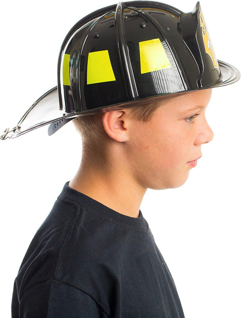 Aeromax Jr. Firefighter Helmet, Yellow, Adjustable Youth Size
