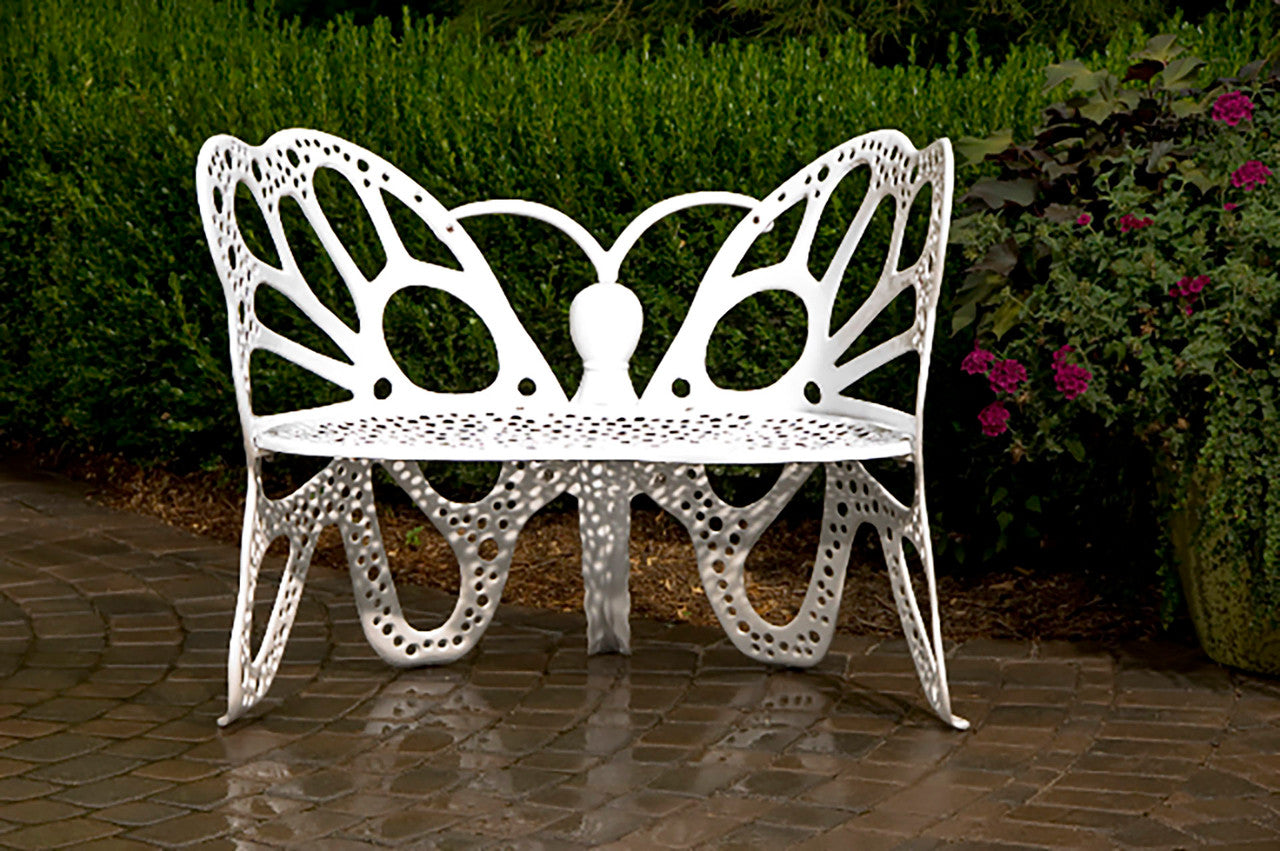 Butterfly Bench - White