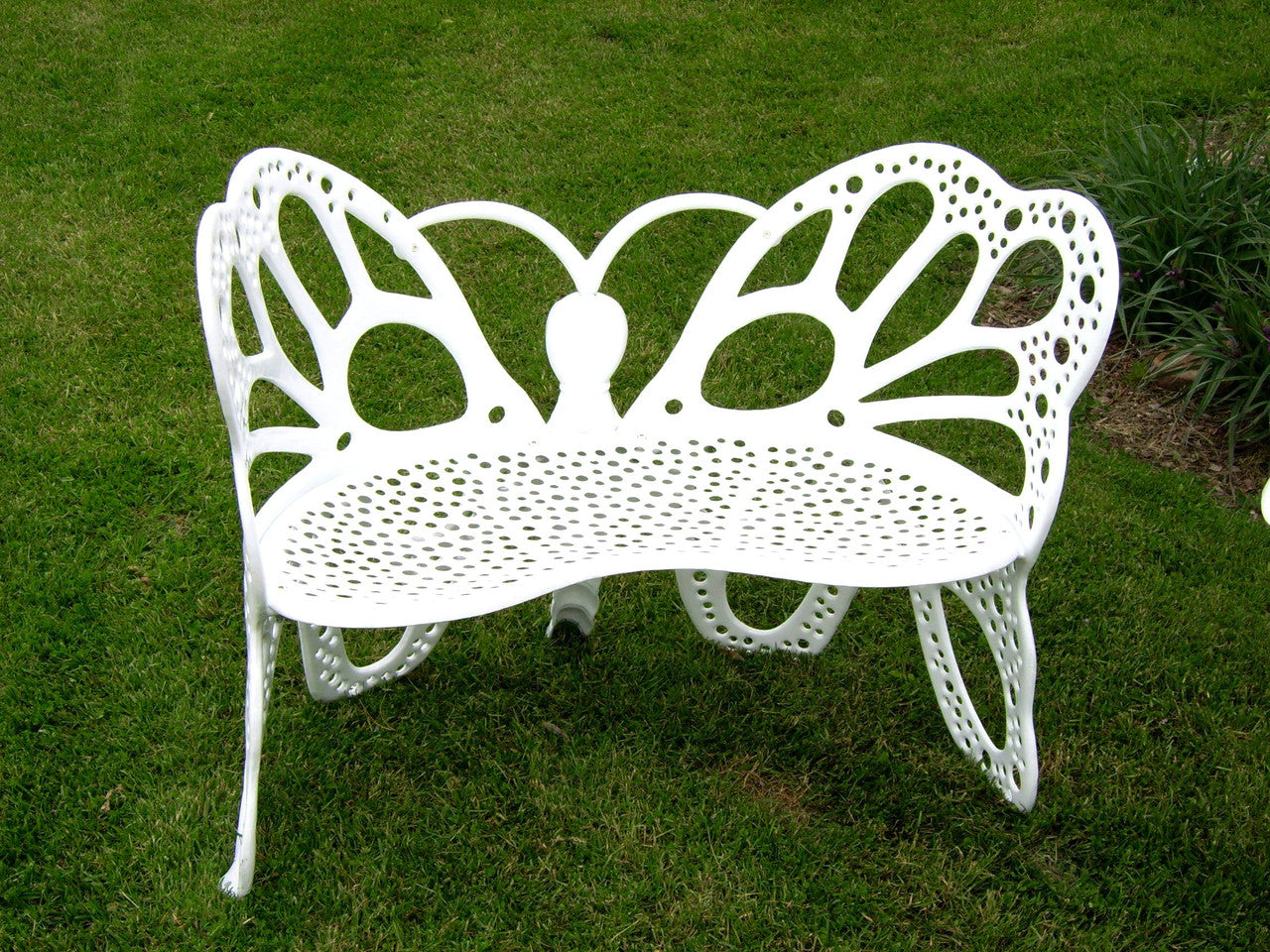 Butterfly Bench - White