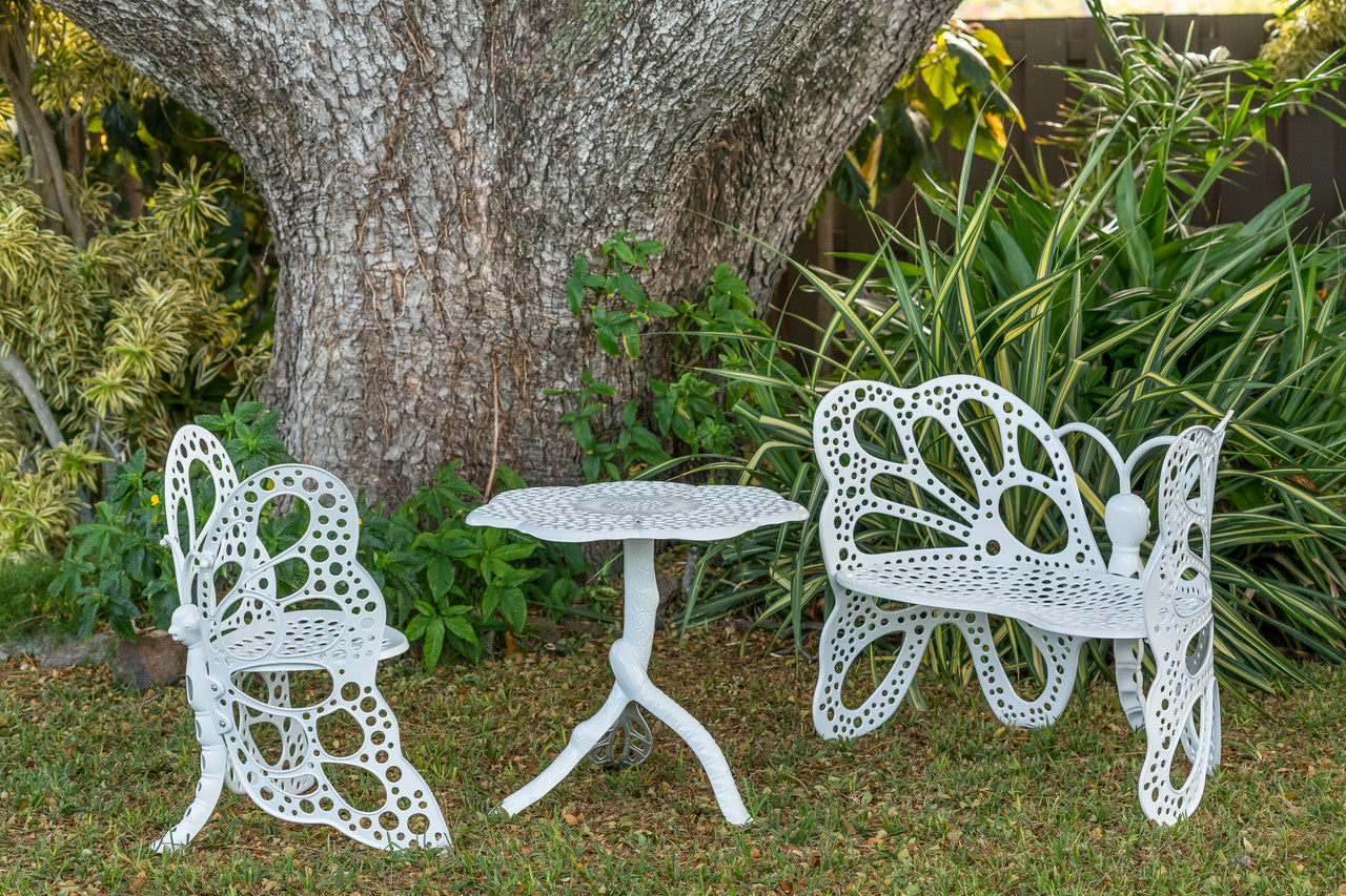 Butterfly Garden Set - White