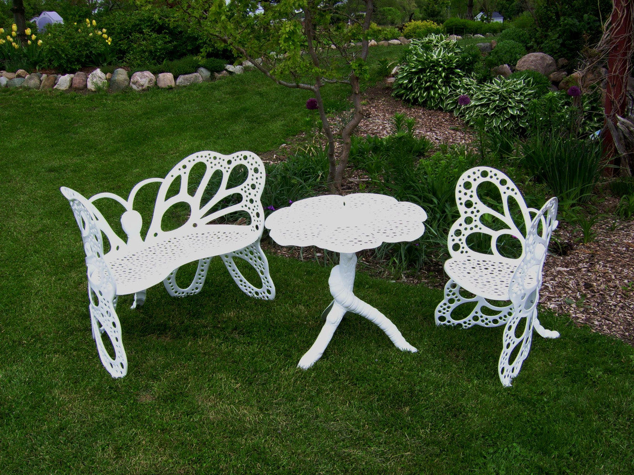 Butterfly Garden Set - White