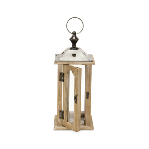 Therin Wood & Metal Decor Lantern