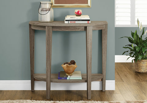 Accent Table, Console, Entryway, Narrow, Sofa, Living Room, Bedroom, Brown Laminate, Contemporary, Modern