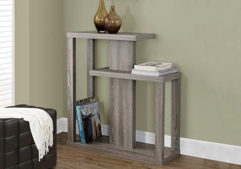 Accent Table, Console, Entryway, Narrow, Sofa, Living Room, Bedroom, Brown Laminate, Contemporary, Modern