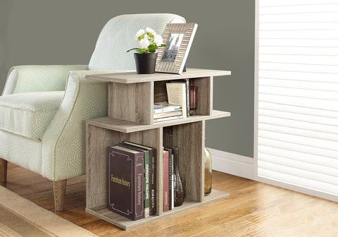 Accent Table, Side, End, Nightstand, Lamp, Living Room, Bedroom, Brown Laminate, Contemporary, Modern