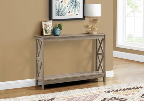Accent Table, Console, Entryway, Narrow, Sofa, Living Room, Bedroom, Brown Laminate, Contemporary, Modern