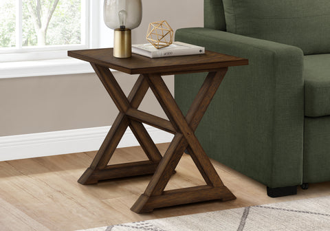 Accent Table, End, Side Table, Square, Nightstand, Bedroom, Lamp, Brown Veneer, Transitional