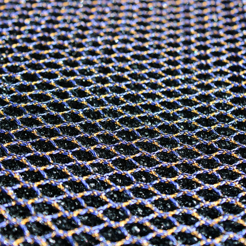 Floortex® Doortex® Meshmat Entrance Mat, Metallic Blue/Orange - 20" x 32"