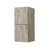 Kube SLBS28-NW Bliss 12" Wide by 24" High Linen Side Cabinet With Two Doors in Nature Wood Finish