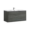 Kube DL48S-BE DeLusso 48" Single Sink Ocean Gray Wall Mount Modern Bathroom Vanity