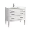 Kube E36-GW Eiffel 36'' High Gloss White Vanity W/Quartz Counter Top