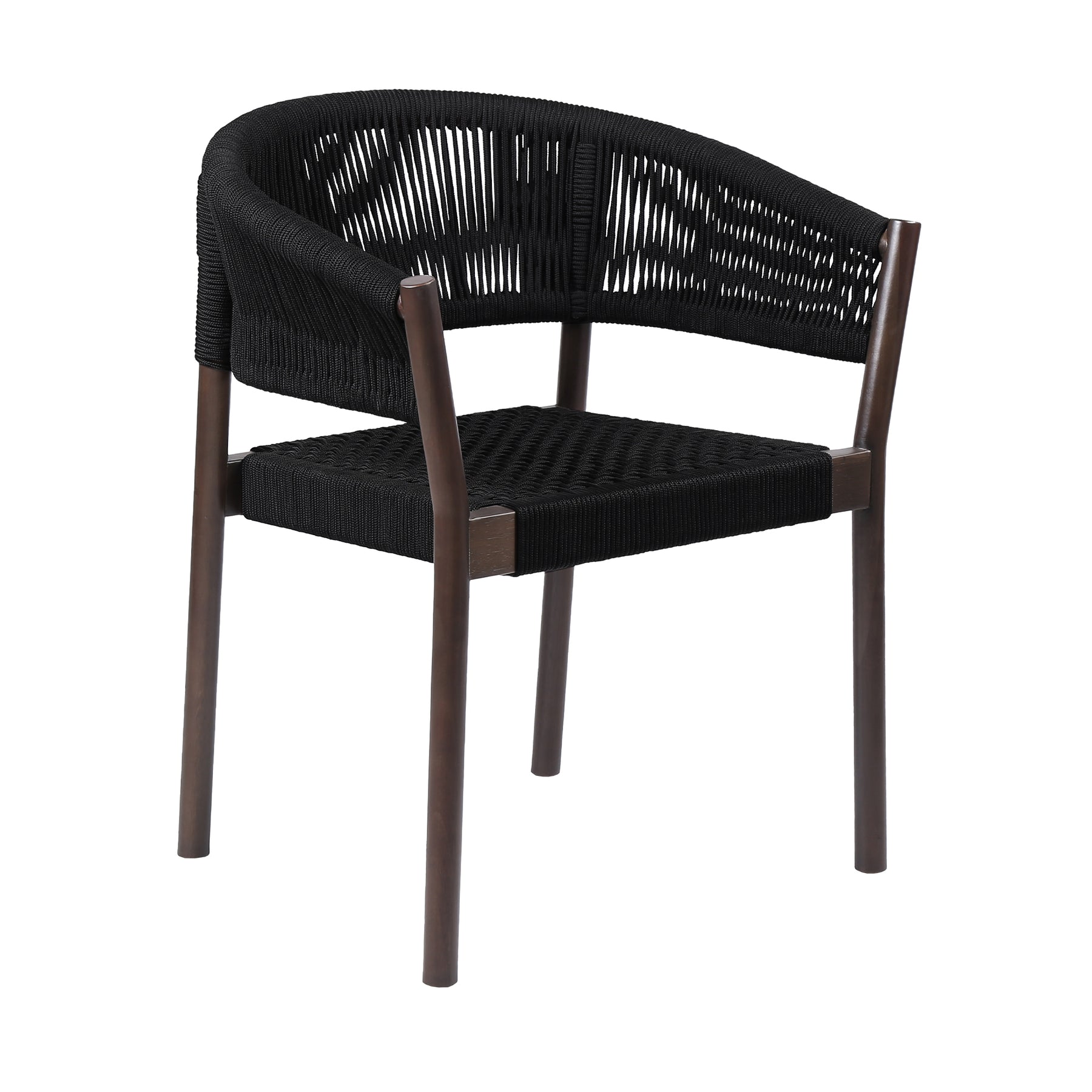 Doris outdoor dining chair set of 2, light/charcoal