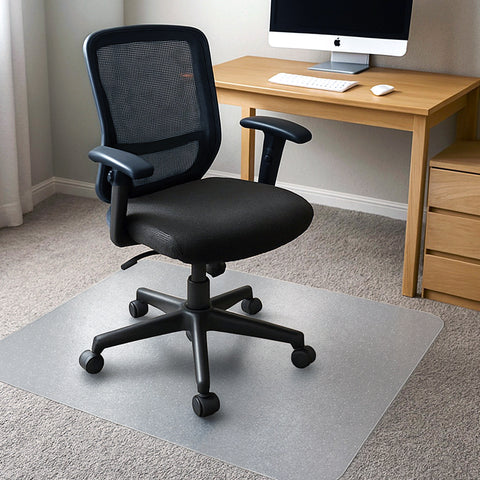 Cleartex® TrYlok® Vinyl Rectangular Chair Mat for Low Pile Carpets up to 1/4" - 46" x 59"