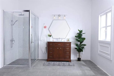 Gene 3-Light Metal Wall Sconce in Chrome and Clear Glass