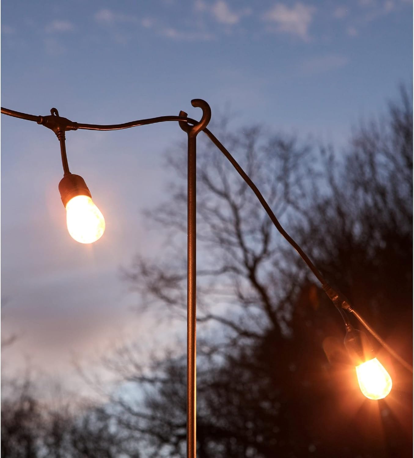 O-Hook Railing Pole for String Lights