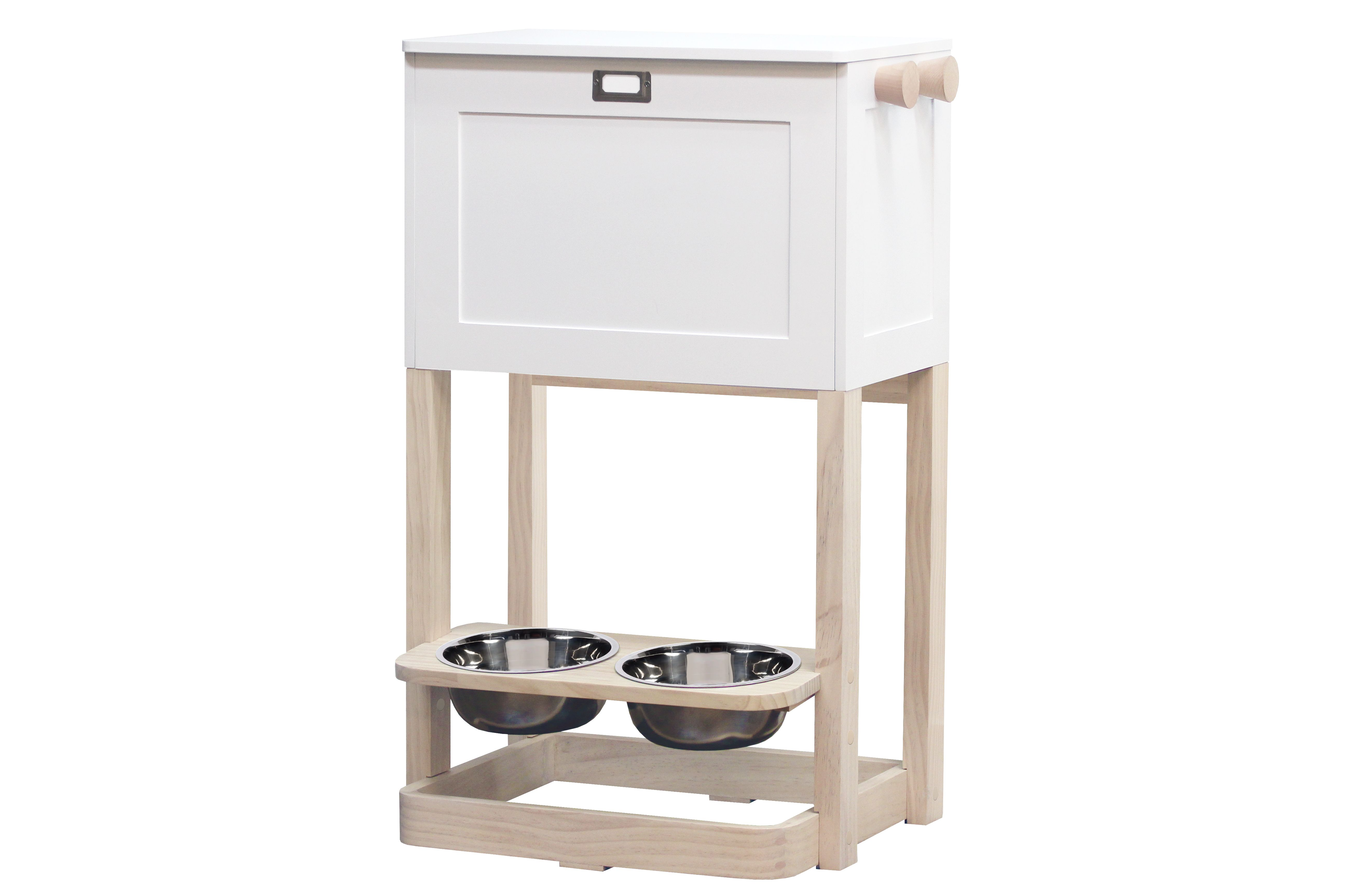 Parlor Pet Feeder Station in White