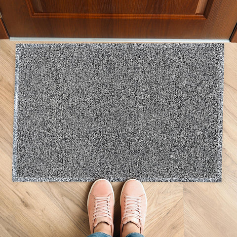 Floortex® Doortex® Twistermat Indoor Entrance Mat, Black/White - 35" x 47"