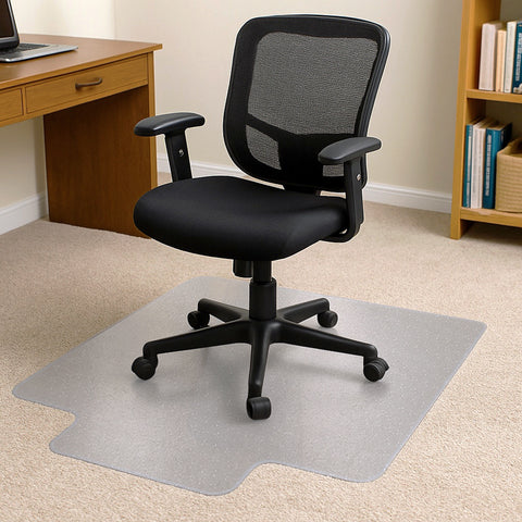 Cleartex® TrYlok® Vinyl Lipped Chair Mat for Low Pile Carpets up to 1/4" - 35" x 47"