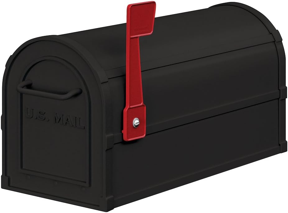 Heavy Duty Rural Mailbox - Black