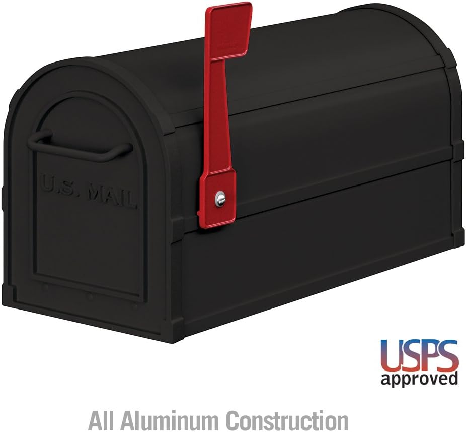 Heavy Duty Rural Mailbox - Black