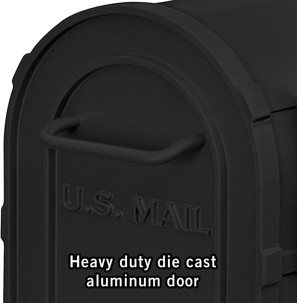 Heavy Duty Rural Mailbox - Black