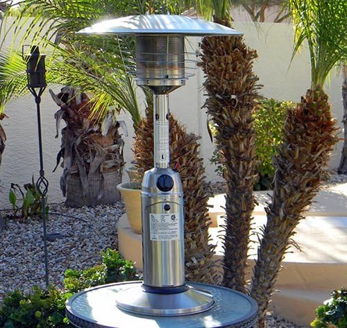 AZ Patio Heaters Table Top Patio Heater in Stainless Steel