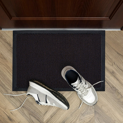 Floortex® Doortex® Meshmat Entrance Mat, Metallic Blue/Orange - 31" x 47"