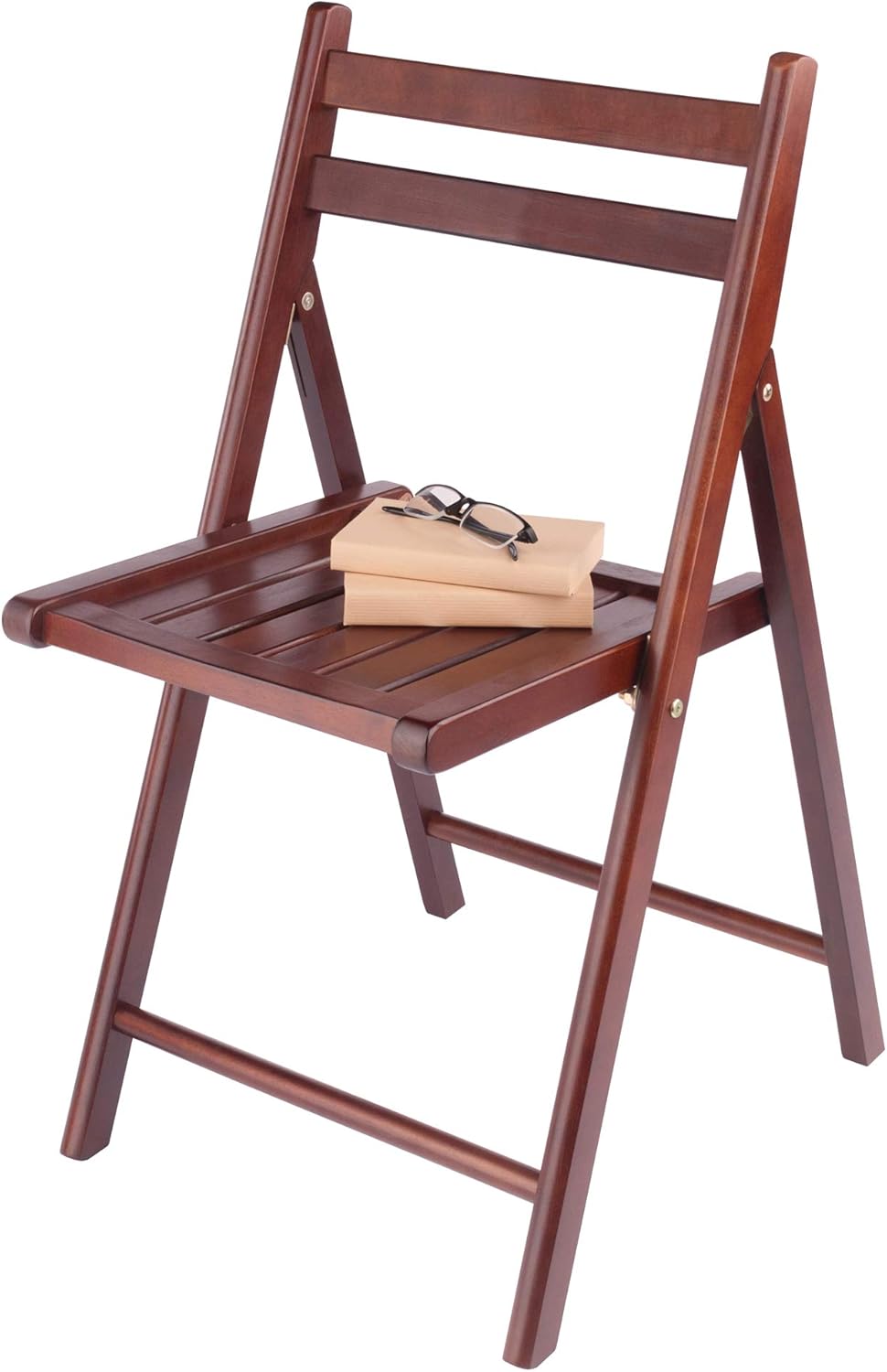 Robin 4-Pc Folding Chair Set Walnut