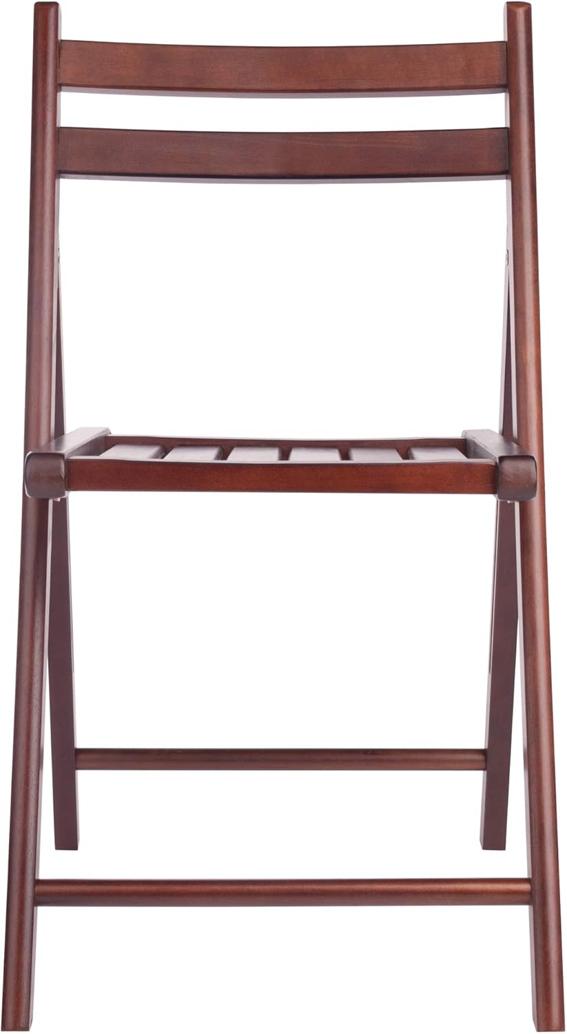 Robin 4-Pc Folding Chair Set Walnut