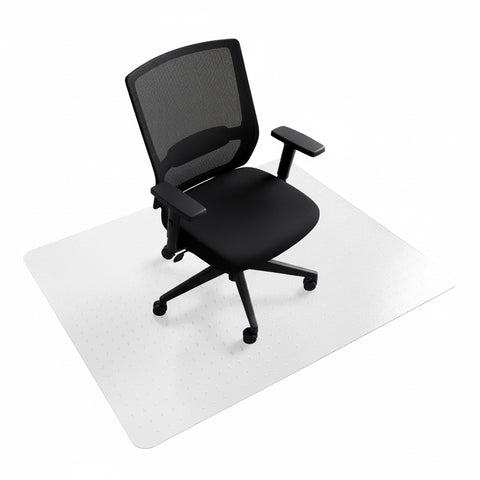 Cleartex® TrYlok® Vinyl Rectangular Chair Mat for Low Pile Carpets up to 1/4" - 45" x 53"