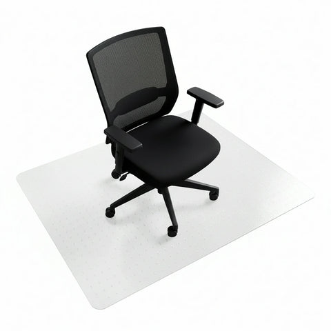 Cleartex® TrYlok® Vinyl Rectangular Chair Mat for Low Pile Carpets up to 1/4" - 29" x 47"