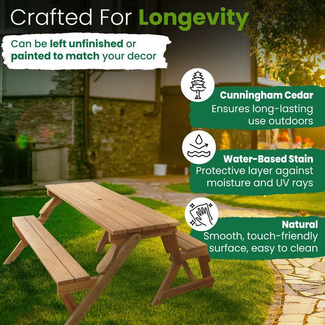 Interchangeable Picnic Table / Garden Bench