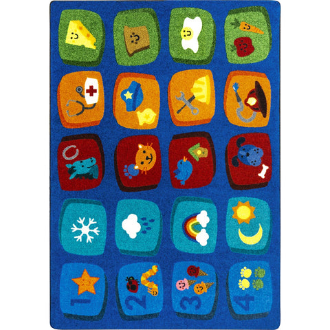 Discovery Blocks 5'4" x 7'8" area rug in color Multi