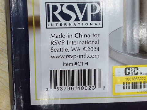 RSVP International Countertop Paper Towel Holder Kitchen Collection, Chrome, 6x13.75"