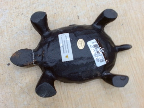 HomeRoots Black Turtle Cast Iron Vanity Tray