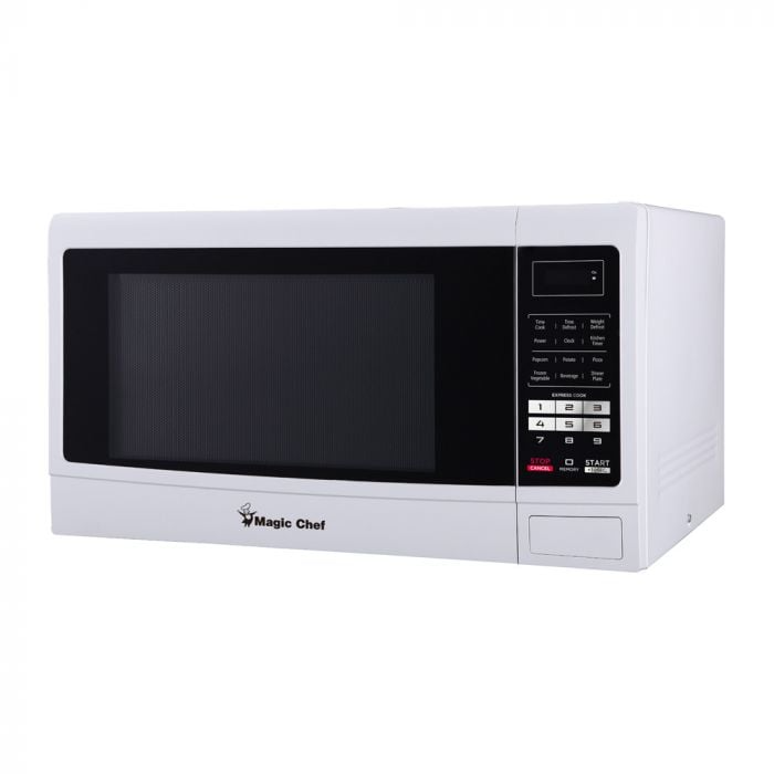 Magic Chef MCM1611W 1100 Watt 1.6 Cubic Feet Microwave with Digital Touch Controls and Display, White